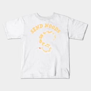 "Send Noods" Snake ~ Albino Kids T-Shirt